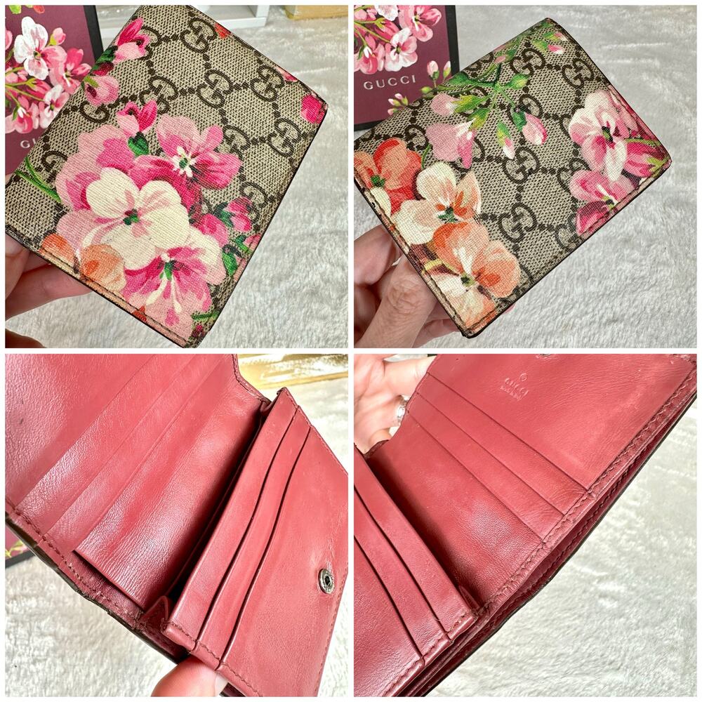 Gucci Flora Compact Wallet, Wristlet clutch GOOD USED! BEAUTIFUL! With chain - Picture 5 of 16